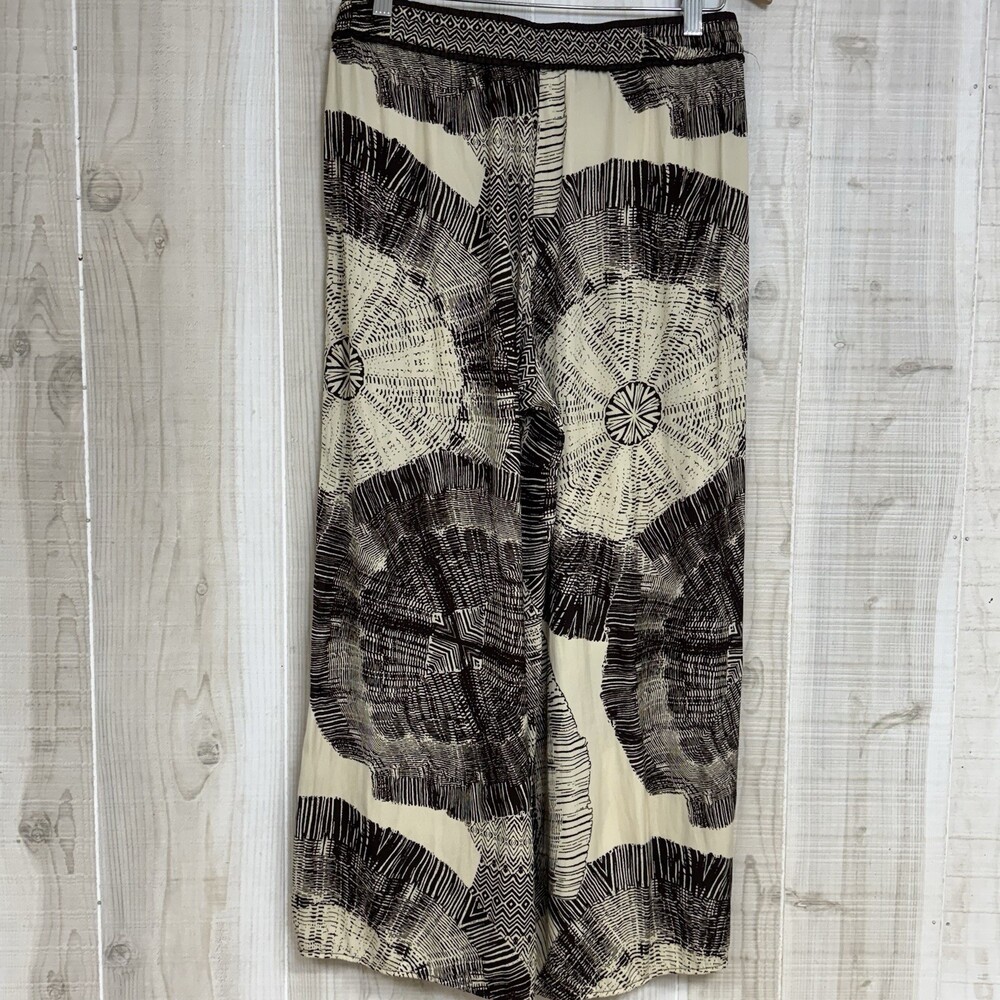 Rachel Zoe Wide Leg Cropped Palazzo Boho Print Pants S Resort Wear Beachy